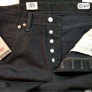 Levi's 501 Original Black Jeans NWT
